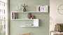 Hanah Home Wal10-W Estantería de pared blanca